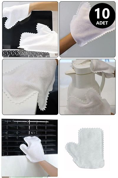 SARFEX 10 Pieces of Tv Mirror Gloves - Multi-Purpose Dusting Cloth