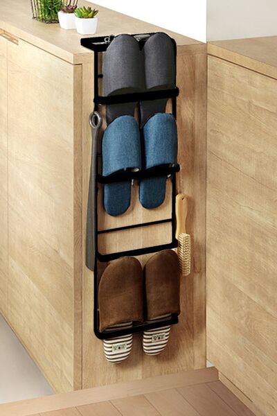 Bundeba Terlik Askı Aparatı Ayakkabılık Portatif Ayakkabı Rafı Portmanto Askılık Terliklik Saklama Organizer