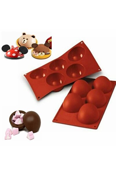 KanyonGrup قالب كيك شوكولاتة من السيليكون على شكل نصف كرة كبيرة