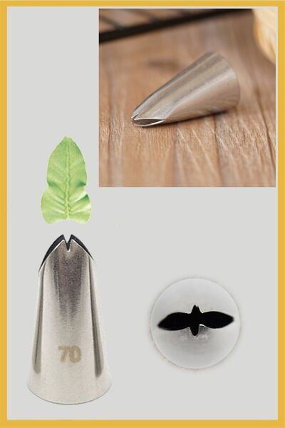 ENJOYPEPERON طرف كيس كريمة من الفولاذ المقاوم للصدأ، وحامل أوراق الشجر، قطعة ...