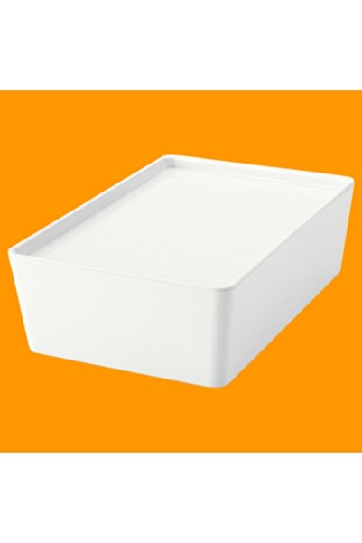 IKEA Kuggıs Kapaklı Kutu Beyaz