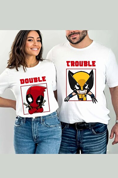 POPULUS 2024 Deadpool i Wolverine film T-shirt set