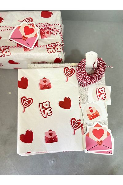 Meyofficial Heart model 2 packing kit (pelur card stickers and binding rope)