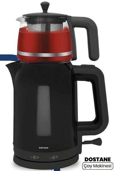 GOLDMASTER BPA-Free Tea Maker And Kettle With Friendly Glass Teapot