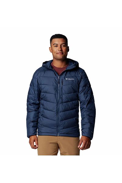 Columbia Navy Blue Hooded Men's Coat - Labyrinth Loop Ii Wo3560-464