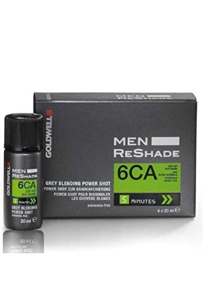 GOLDWELL Men Reshade 6 Ca Beyazlar Için Amonyaksız Köpük Boya 4x20 Ml