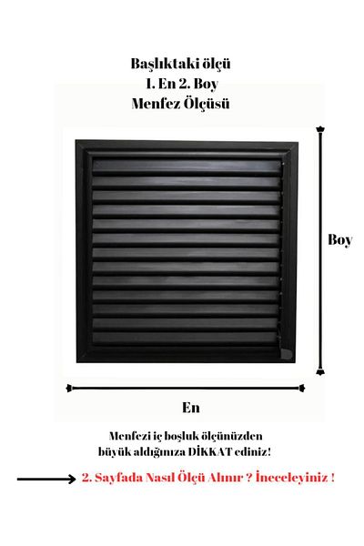 ALÜPAN Matte Black 50x50 Aluminum Grille Bathroom WC Ventilation Louver
