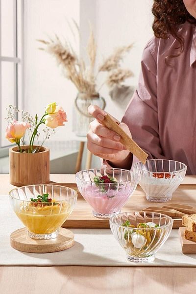 Paşabahçe 530216 Bauqquet Glass Bowl Set - Presentation Bowl - Bowl Set - Set of 6 Bowls