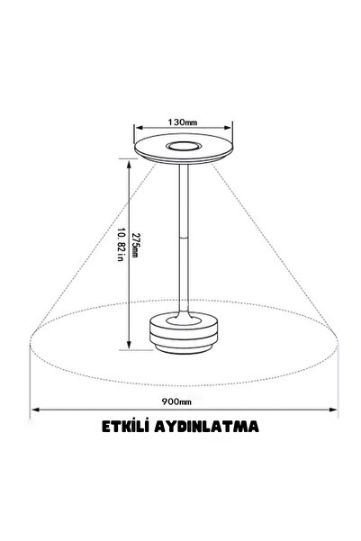 YENİTECH Yenitech-stern Abajur Lüks Dekoratif Şarjlı 3 Mod Restaurant Masa Abajur Yemek Masa Lambası Gold