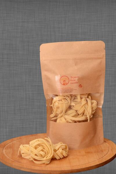 Lezzetli Renkler Ev Yapımı Sade Fettuccine Erişte Yeni Mahsül 250 gr