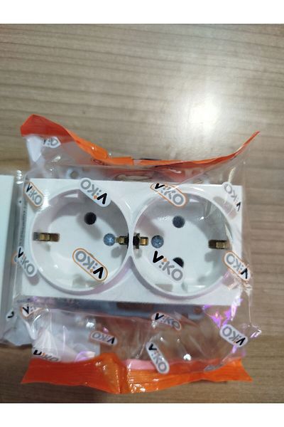 VİKO Viko Square Double Socket Framed