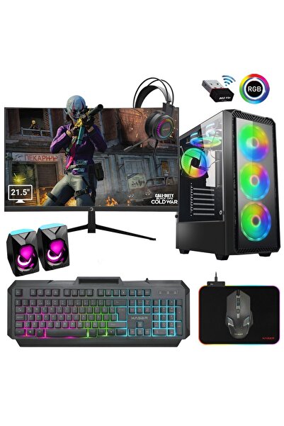 XASER Xsr258 i7 4770 16GB Ram 512GB SSD 4GB RX550 Ekran Kartı 21.5" Monitör O...