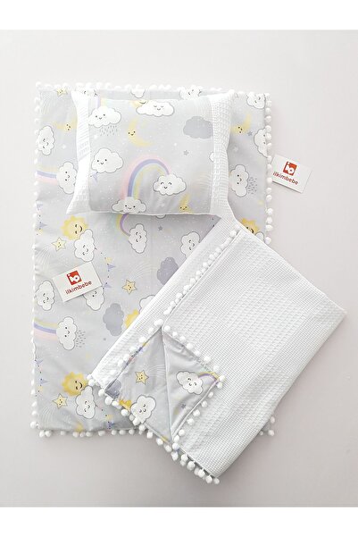 ib ilkimbebe Baby Products - Cloudy Blanket Diaper Set, Cushion and Newborn Crib