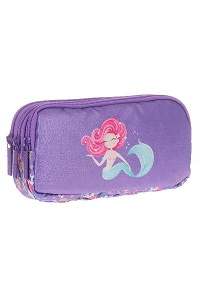 KAUKKO Τσάντα στυλό Mermaid 3 θέσεων Kids&Love - L8111