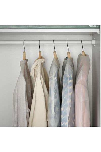 IKEA Renshacka Clothes Cover, White-Transparent, 105X60 Cm, 1 Piece