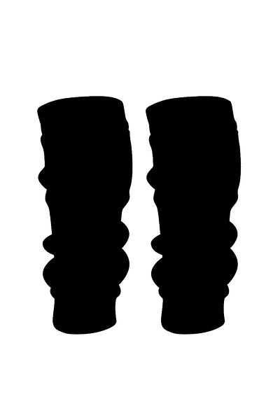 Neşeli Çoraplar Black and Gray 2-Piece Children's Leggings Set