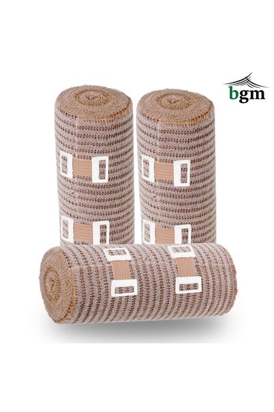 bgm Elastik Bandaj 15 cm -3 Adet- Yüksek Kalite Esneklik ve Dayanıklılık
