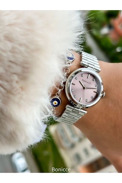 Ferrucci Ferucci Design - Silver Colored Women's Wristwatch and Bracelet Gift