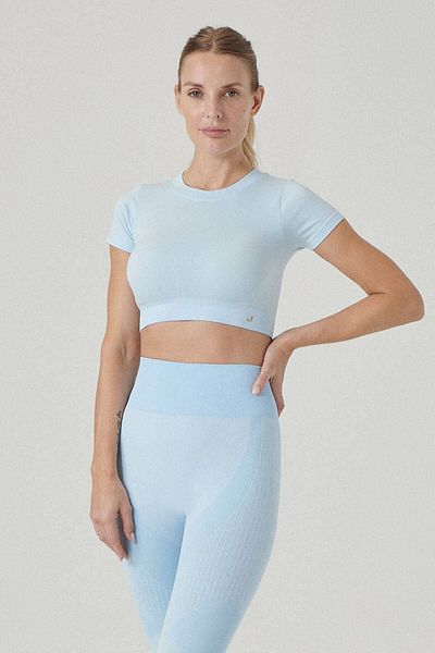 Jerf Captiva Μαλακή υφή & Ευέλικτο Crop Top Blue