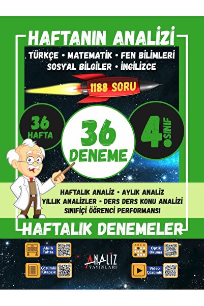 Analiz Yayınları 4.SINIF HAFTANIN ANALİZİ 36X36