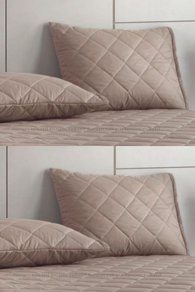 Formeya Matratze Matratzenauflage braun 4-teilig 100% Baumwolle Kissenschoner Matratzenauflage