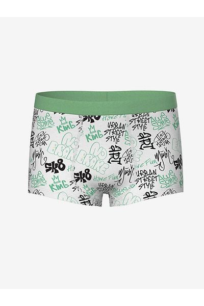 LC Waikiki Σετ μπόξερ για αγόρια LCW DREAM 3 τεμαχίων - Λευκή εκτύπωση