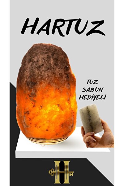 HARTUZ Elle Çekiçlenmiş 2-3 Kg Doğal Kaya Tuzu Tuz Lambası