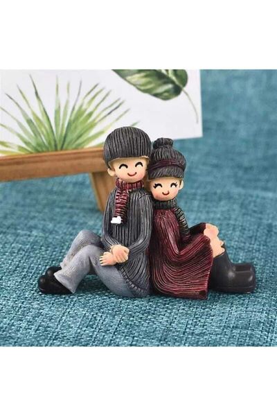 himi teraryum objeleri Sırt Sırta Veren Sevgililer Teraryum Obje Teraryum Malzemeleri Teraryum Minyatürleri