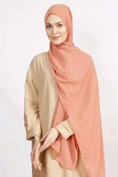 Differenza Crepe Shawl Dark Somon