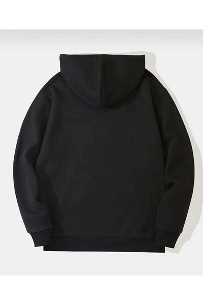 CAST COLLECTİON Men's Black Sweatshirt - New Moment the Post Printed