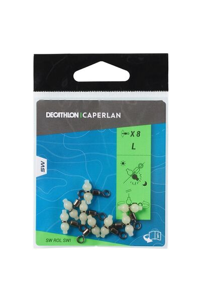 Decathlon Caperlan Fırdöndü - Surfcasting - Fosforlu - Pater Roller Swivel