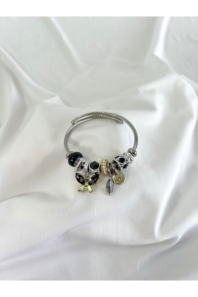 çelik Pandora 316L Stainless Steel Women's Charm Bracelet