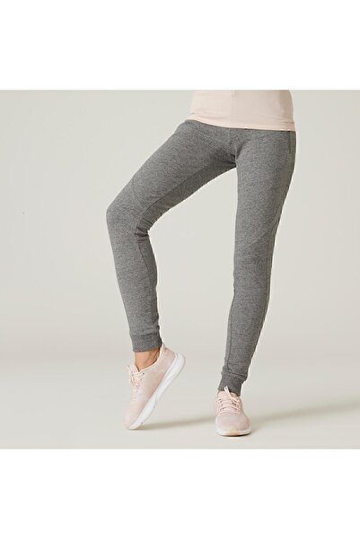 Decathlon Kadın Gri Slim Eşofman Altı 520 - Fitness