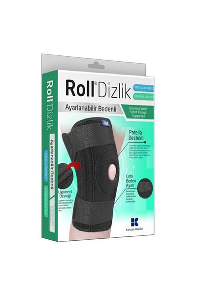 Roll Knee Brace Patella - Ligament Supported Adjustable Size