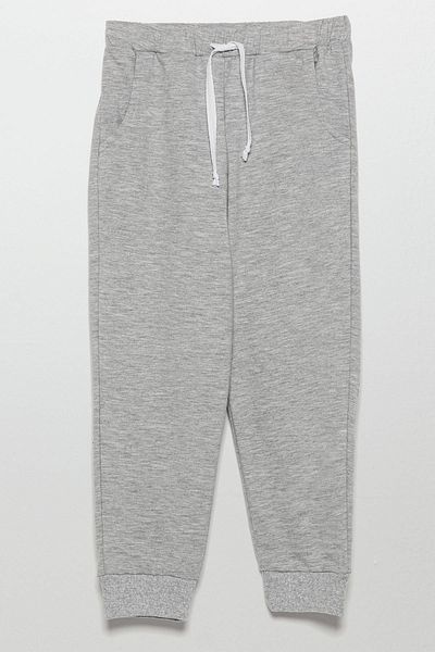 for you kids Thick Striped Hooded Jogger Gray Bottom Top Suit