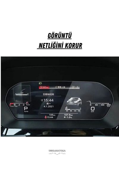 UniqAnatolia For Audi A3 2021 2022 2023 12.3 Inch Digital Ghost Instrument Compatible Nano Screen Protector
