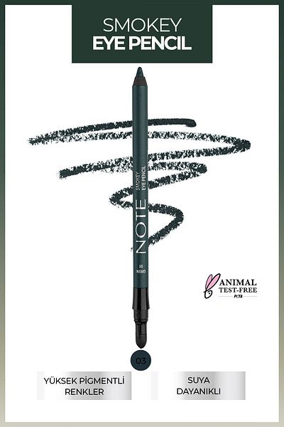 NOTE Green Smokey Eye Pencil - Waterproof Eye Pencil with Applicator