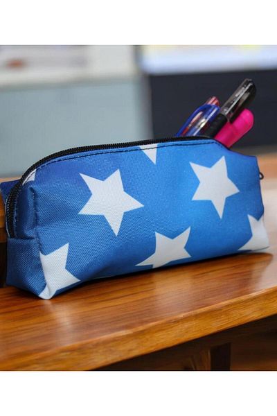 Nostaljik Lezzetler Star Sweet White Pen Holder - School and Makeup Bag