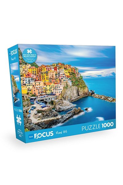 Blue Focus Cınque Terre - 1000 Piece Puzzle