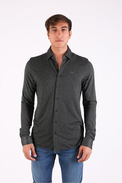denimfield Мъжка риза с дълъг ръкав от пениран памук DENIMFIELD 2304880