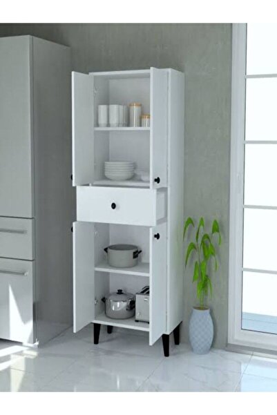 DUOF 70 X 180 cm KİLER- ERZAK DOLABI - MDF BEYAZ 1. SINIF % 100 MDF