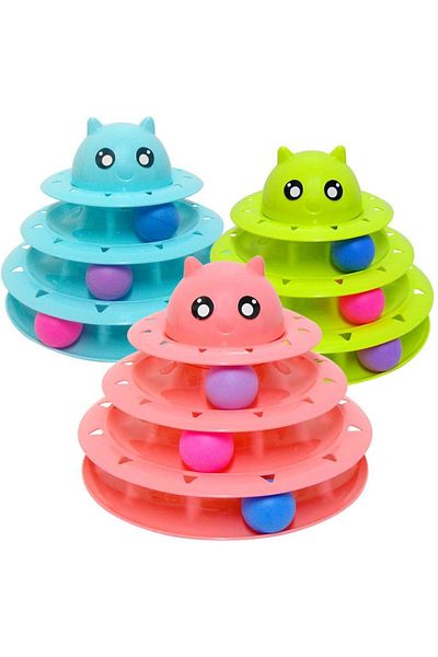 Petistera 3 Tiers Bulk Cat Toy