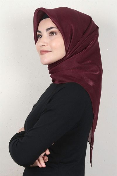 PİRAMİT Glitter Scarf Claret Red