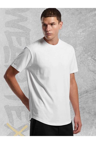 WEARTEX Unisex Oval Cut Slim Fit T-Shirt - Plain Unprinted