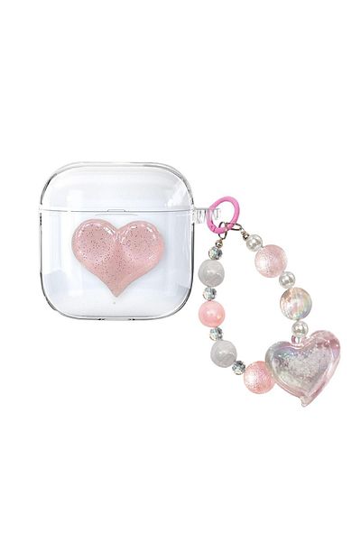 NANOSPACE Samsung Galaxy Buds3 Pro - Heart Figured Silicone Case, Compatible