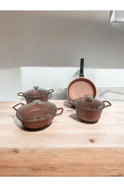 Cem Efdal 7 Piece Cast Iron Pot Set