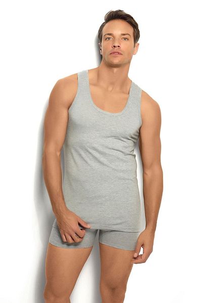 Jiber Men's Gray Strappy Tank Top 3 - Abani Classic Pack