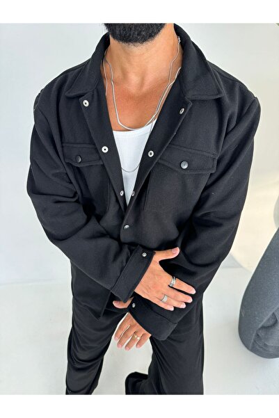 Butik CEPLİ POLAR OVERSİZE GÖMLEK