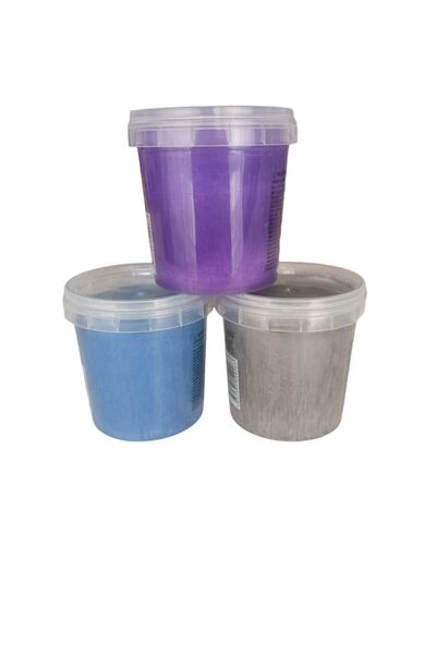 ileritoys 3*145 Gr Slime -Oyun Jeli - Mavi-Gri-Mor