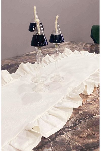 İDİL Natural Runner Vintage / Runner cu volane 40×110